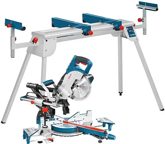 Til leie: Bosch Professional GCM 8 SJL kapp- og gjærsag med sagbord