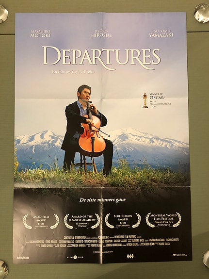 Departures (2008) – original norsk kinoplakat | Oscar-vinner