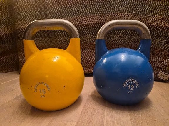 Kettlebells 12 og 16 kilo