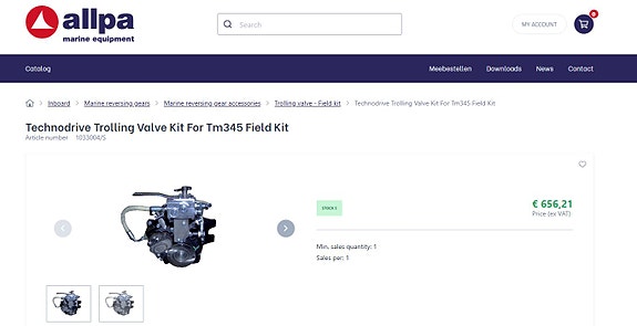 Nogva Nanni N34.38 med hydraulisk Twin Disc Gear TM345 med Slureventil 4 of 22