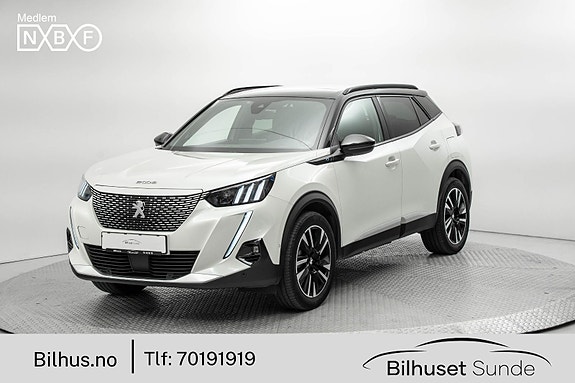 Bruktbil til salgs: Peugeot e-2008 - 2022 - Hvit - 136 hk - SUVOffroad ...