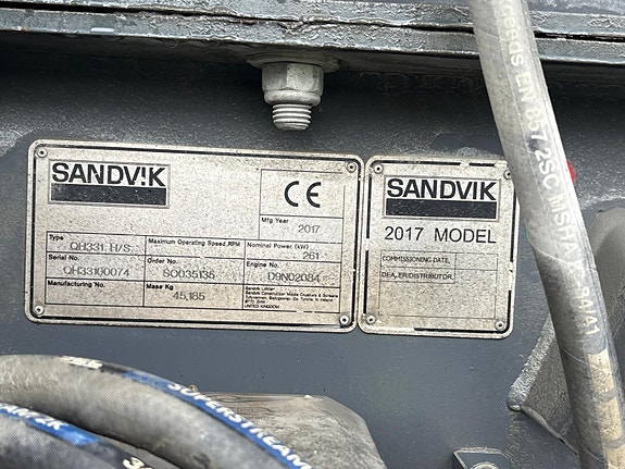 Sandvik QH331 konknuser - Hengesikt - Leveringsklar 24 of 24