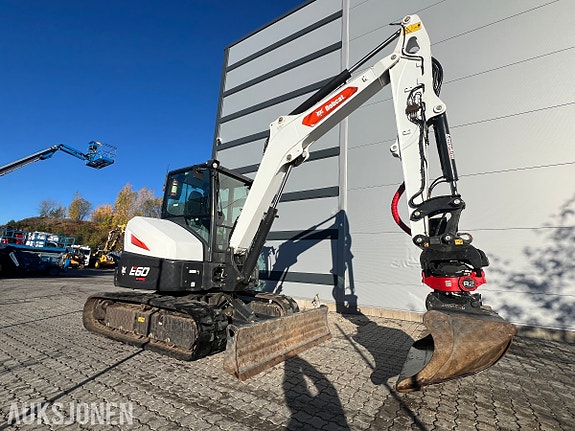 Bobcat E60 Rotortilt R2, sentralsmøring, fast puss 7 of 30