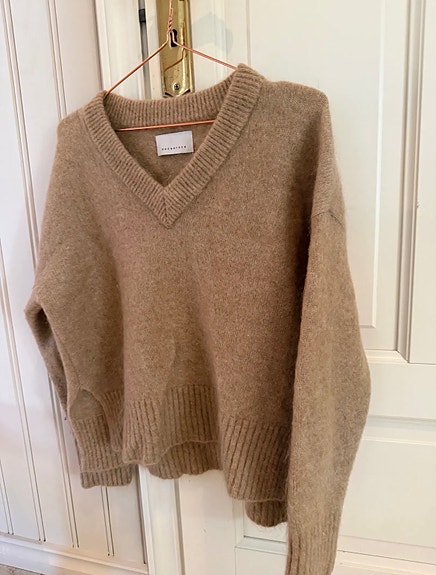 One and Other genser V-hals XS beige mohairull dame