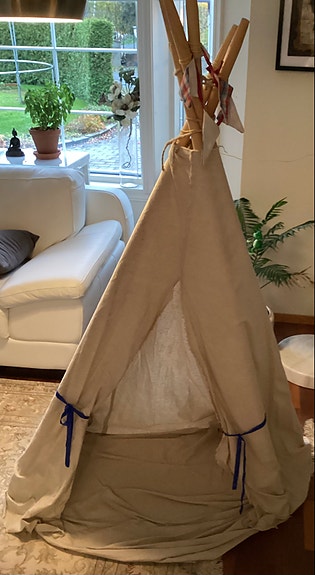 Tipitelt til barn beige