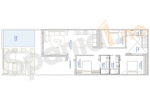 Plantegning bolig nr. 1