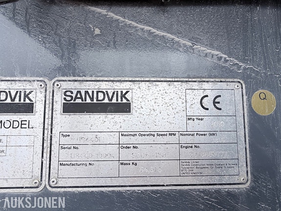 Sandvik US440i mobil Spindelknuser – 1065 timer – radiostyring 11 of 30