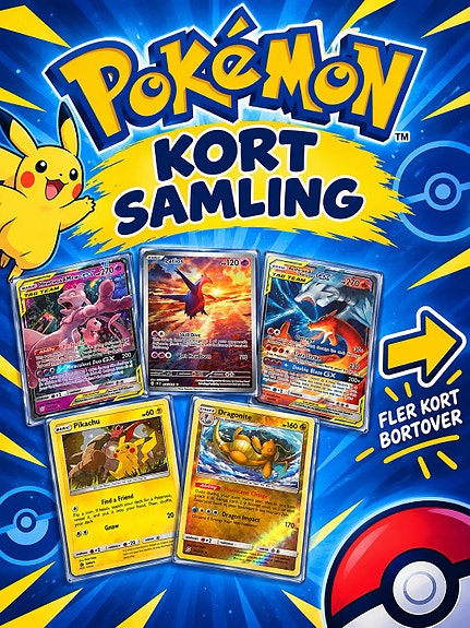 Pokemon kort samling – GX, EX og holo kort
