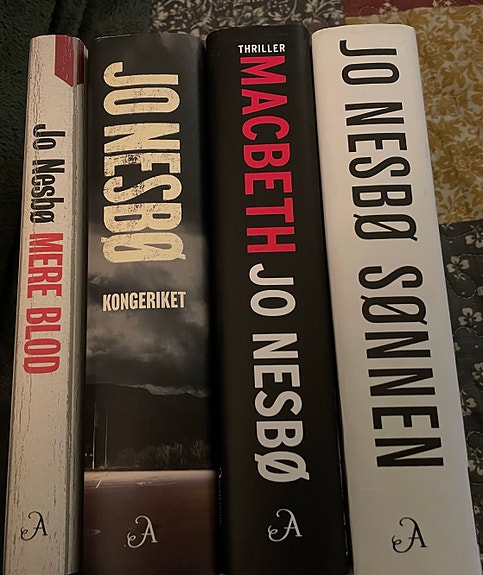 Jo Nesbø bokpakke – Mere blod, Macbeth, Kongeriket, Sønnen