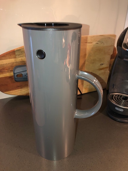 Stelton termokanne/kaffekanne, granittgrå. Som ny!