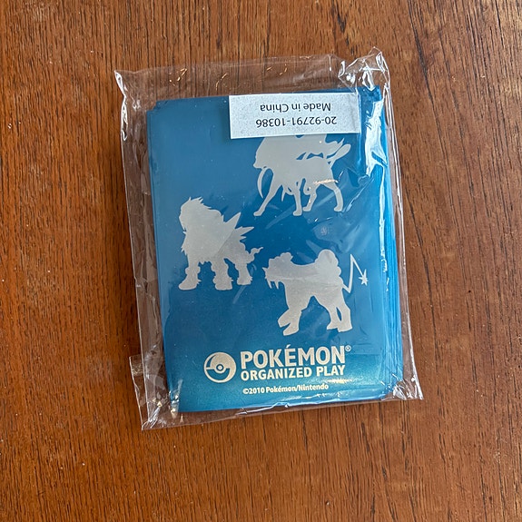 Pokemon Kort Sleeves Uåpnet Pre-Release 2010 - Entei, Raikou, Suicune