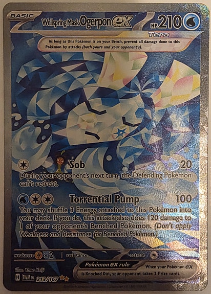 Pokemon Wellspring Mask Ogerpon ex Twilight Masquerade TWM 213/167