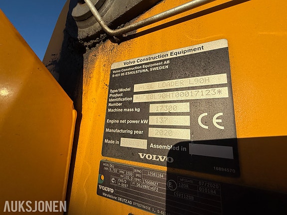 Volvo L90H Hjullaster - Skuff - Pallgafler - 4346T 10 of 24