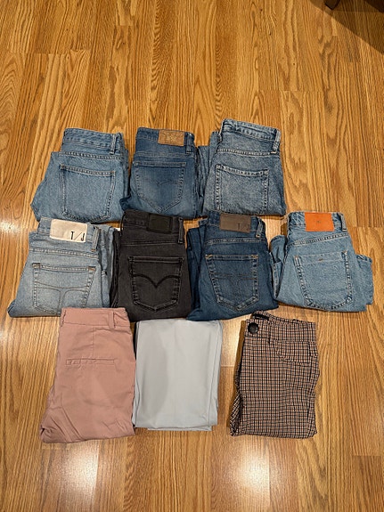 Klespakke Jeans og bukser str. XS/25