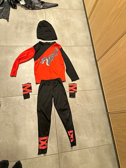 Delux dragon ninja kostyme. Str 110-120 cm