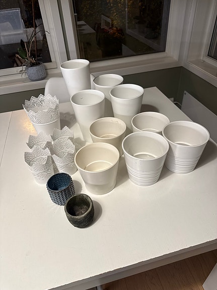 Diverse potteskjjlere fra Ikea.