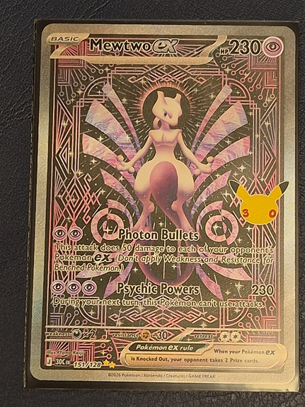 Pokémon Mewtwo EX kort