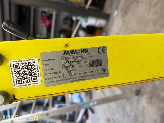 AMMANN APR 5920 econ 8 of 8