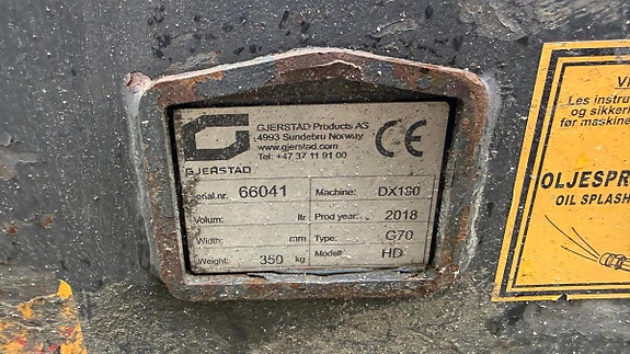 Doosan DX180LC-5 gravemaskin m/ Engcon og Gjerstad G70 13 of 30