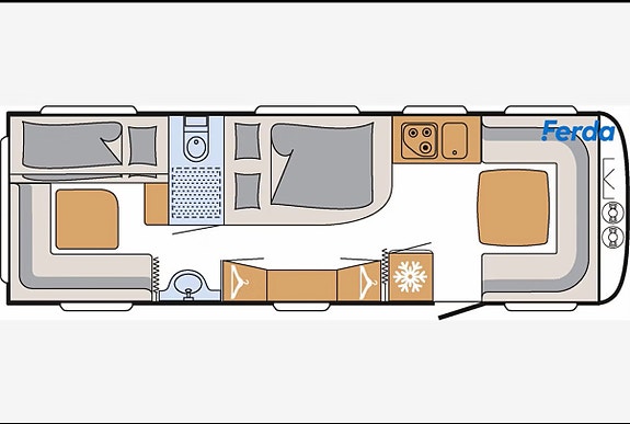 Dethleffs Camper 740 snow edition med spikertelt i Trillevallen 12 of 12