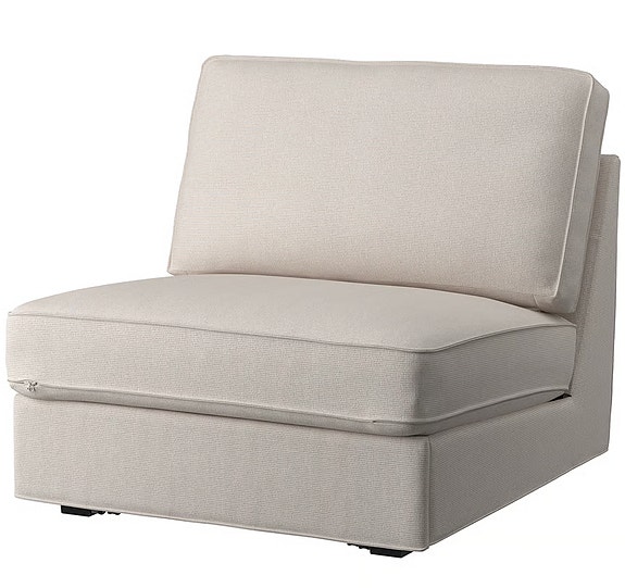 KIVIK 1-seters sovesofa, Tresund lys beige / Almost new