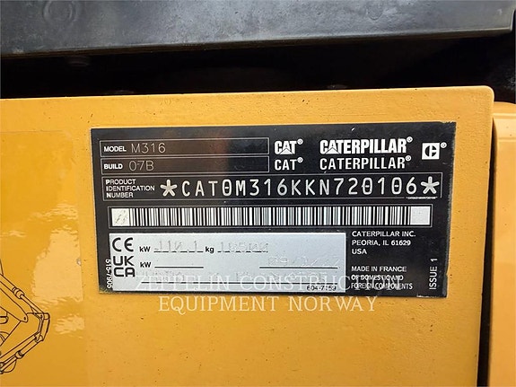 Cat M316-07 6 of 21
