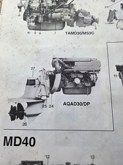 Volvo Penta aqad 30 med Volvo DP 290 drev 7 of 12