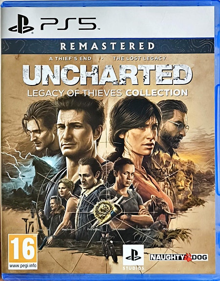 UNCHARTED: Legacy of Thieves Collection Remastered PS5 Spill- Ny (Uåpnet)