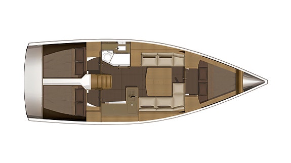 Flott 2019 mod. Dufour Grand Large 382 selges!  Pent holdt og lite brukt! 21 of 24