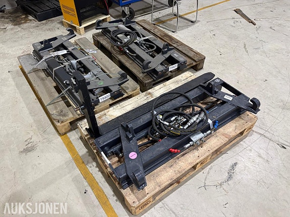Andre 3 stk. WEE Hydrauliske Gaffelbord 2500kg Løftekapasitet - Euro-feste. 3 of 12