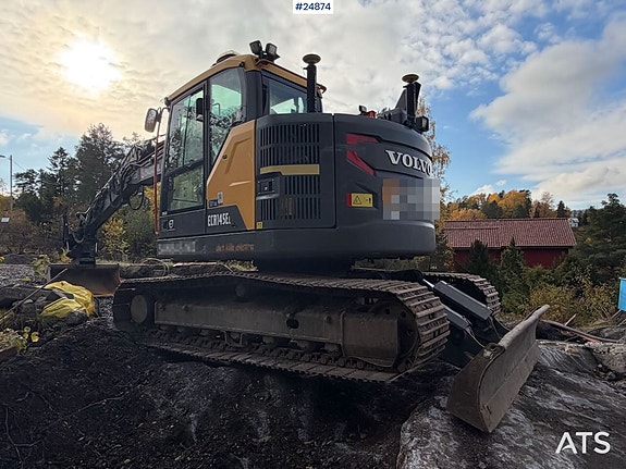 Volvo ECR145EL Beltegraver - 3 skuffer, tilt og Leica GPS 5 of 30