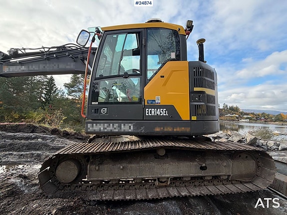 Volvo ECR145EL Beltegraver - 3 skuffer, tilt og Leica GPS 6 of 30