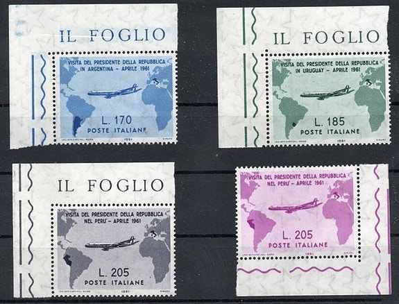 Italia - 1961 Italia Gronchi-reisen til Sør-Amerika (Gronchi ROSA) Hele serien b
