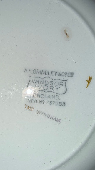 Antikt engelsk servise – W.H. Grindley The Wyndham – 30 deler – ca. 1930