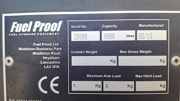Andre FuelProof Drivstoffhenger 9000 liter 15 of 15