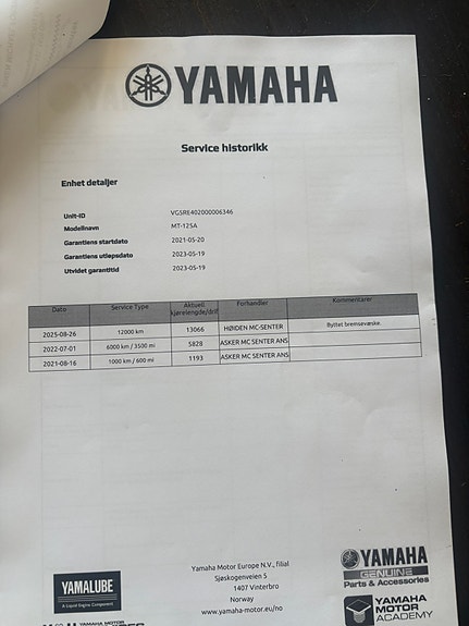 Yamaha MT-125 10 of 10