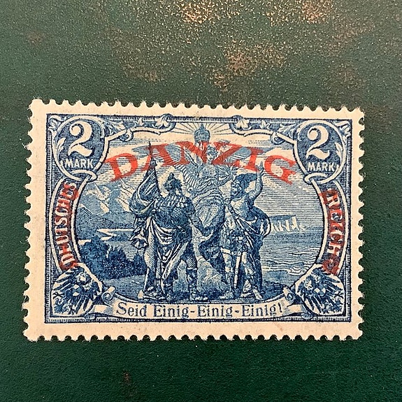 Danzig 1921 - 2 Mark Grote Internt godkjent Kneipp og Richter - MNG - Michel 49