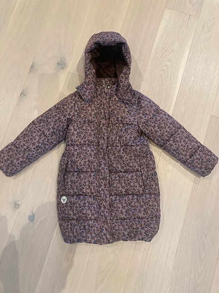 Wheat parkas jakke jente str 128 lilla blomstrete
