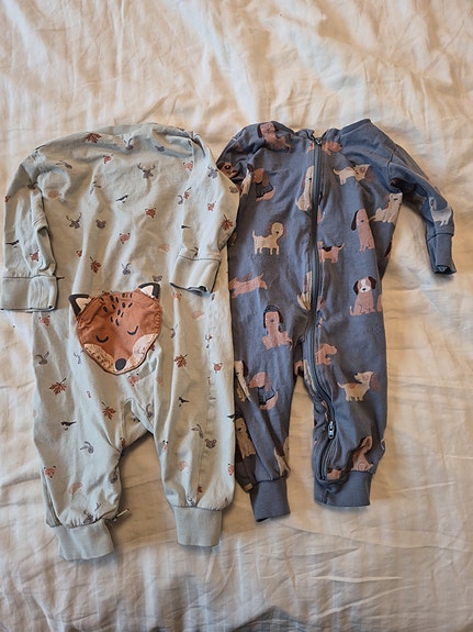 Lindex pysjpakke str 68 flerfarget unisex bomull
