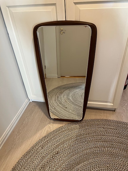 Vintage speil i teak