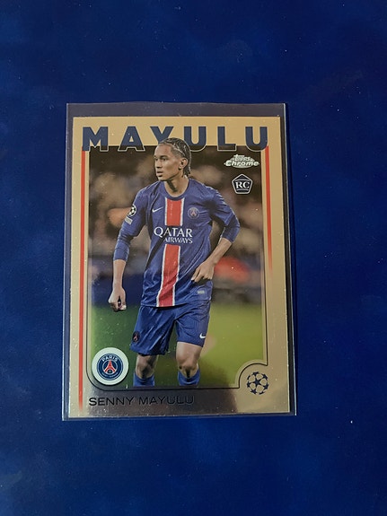 Topps RC Senny Mayulu - PSG fotballkort