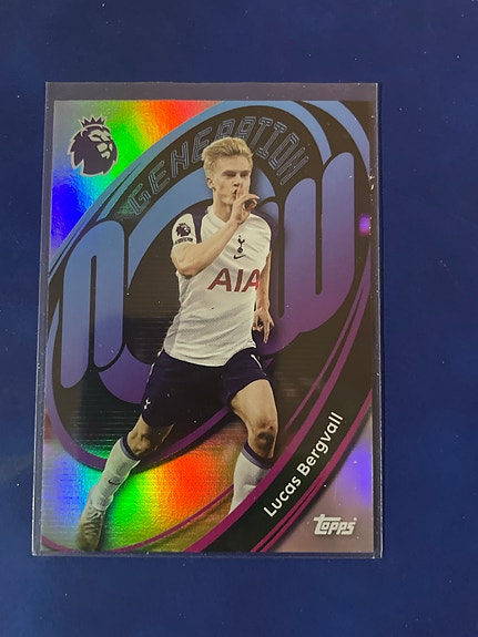 Topps Premier League Lucas Bergvall Tottenham Hotspur samlekort