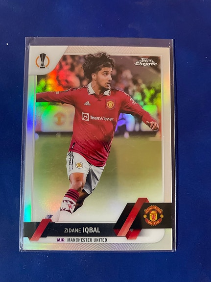 Topps Zidane Iqbal Manchester United fotballkort
