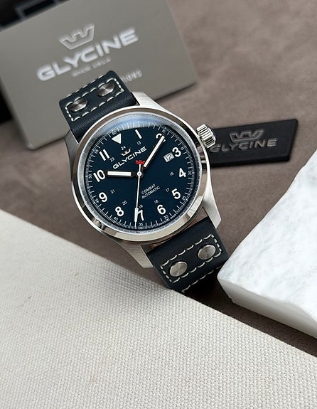 Glycine - Combat Field Automatic Date Blue - GL0568 - Herre - 2020—2025