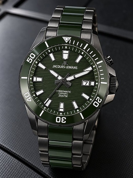 Jacques Lemans - Limited Edition 338/999 - Hybromatic Movement - Ceramic - 1-222