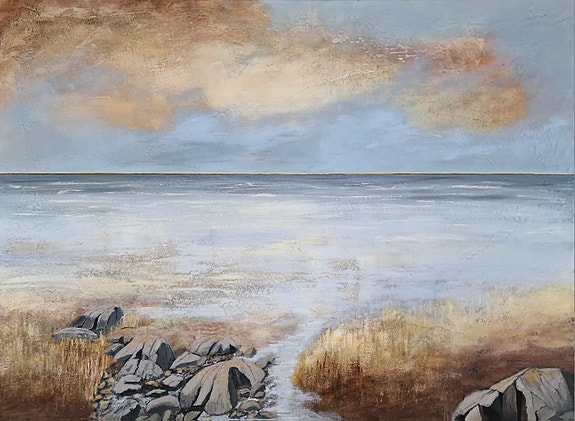 Originalt maleri i akryl og mixed media