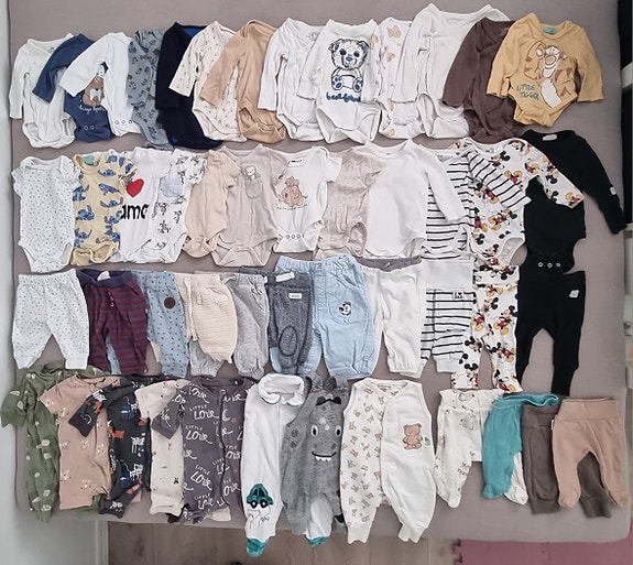 Stor klespakke til baby - de første 3 månedene 🧸