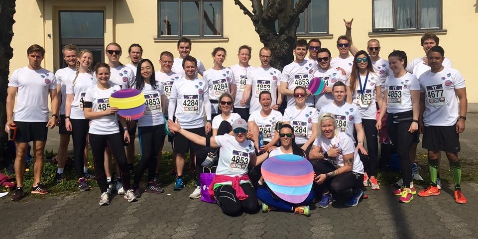 Spreke kollegaer under Holmenkollstafetten!