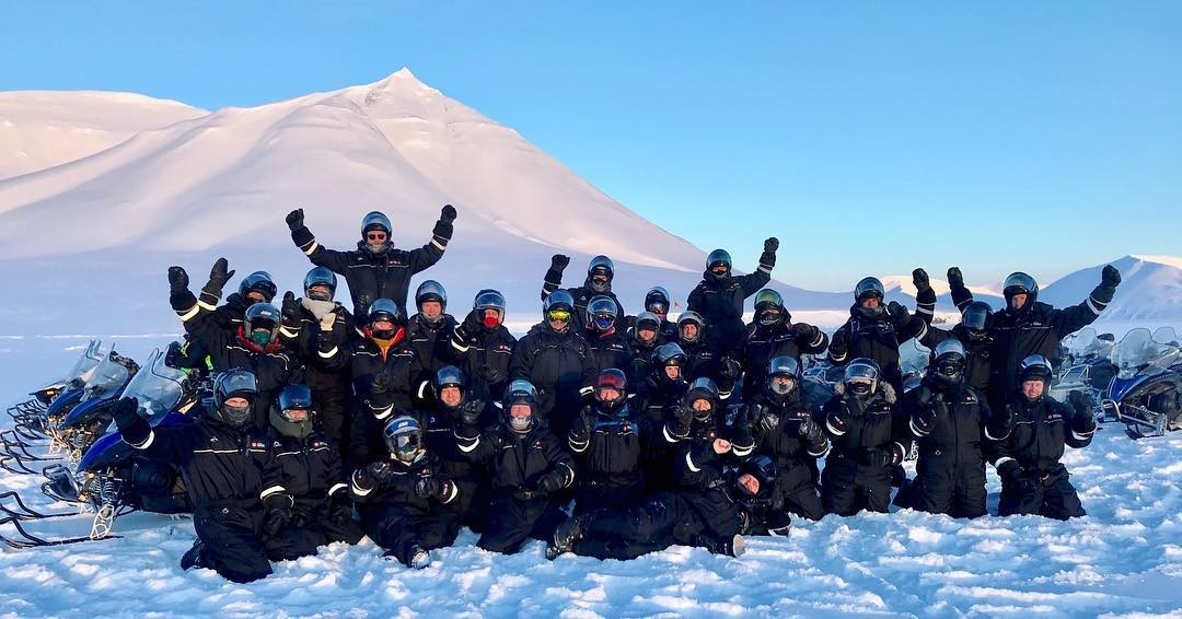 Her koser vi oss sammen på Svalbard