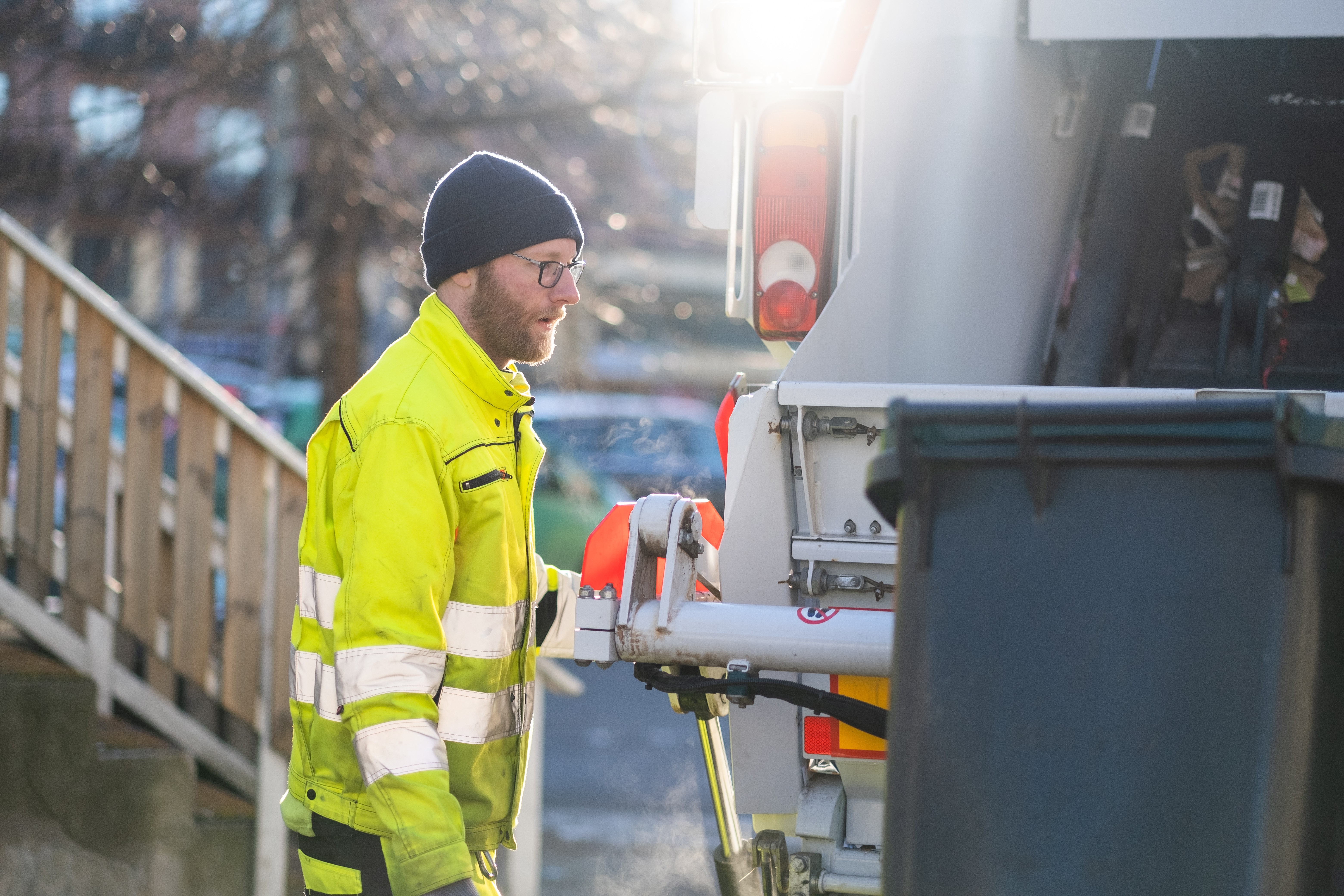 På jobb for byens befolkning